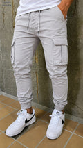 Light Grey Cargo Joggers - VN 1006