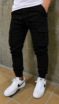 Black Cargo Joggers - VN 1007