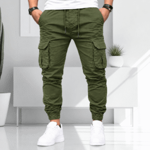 ১ পিস ৬ পকেট কার্গো জর্গাস প্যান্ট Olive