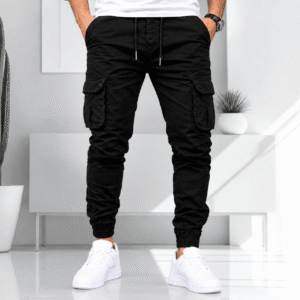 ১ পিস ৬ পকেট কার্গো জর্গাস প্যান্ট Black