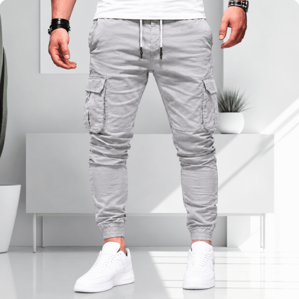 ১ পিস ৬ পকেট কার্গো জর্গাস প্যান্ট Lite Ash